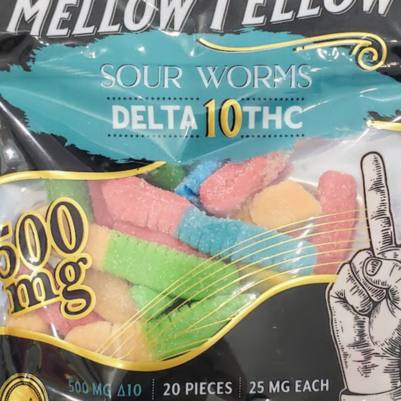 MELLOW FELLOW DELTA 10 GUMMY WORMS